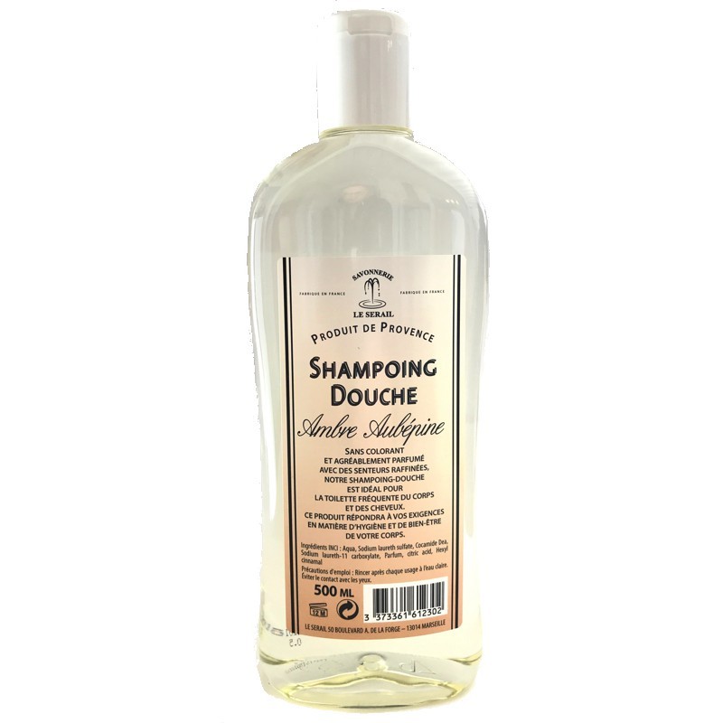 Shampoing douche Ambre Aubépine Le Sérail 500 ml