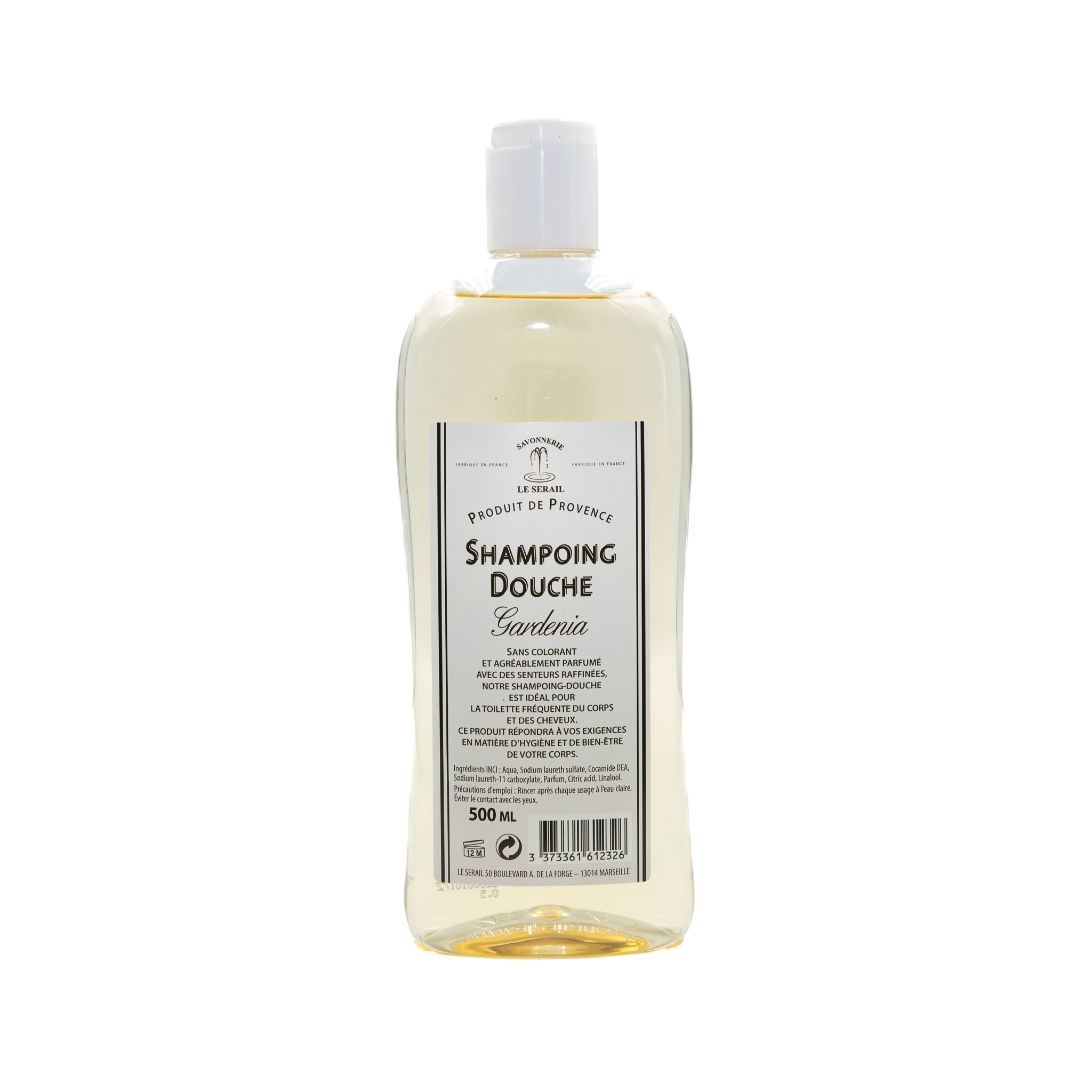 Shampoing douche Gardénia Bergamote Le Sérail 500 ml