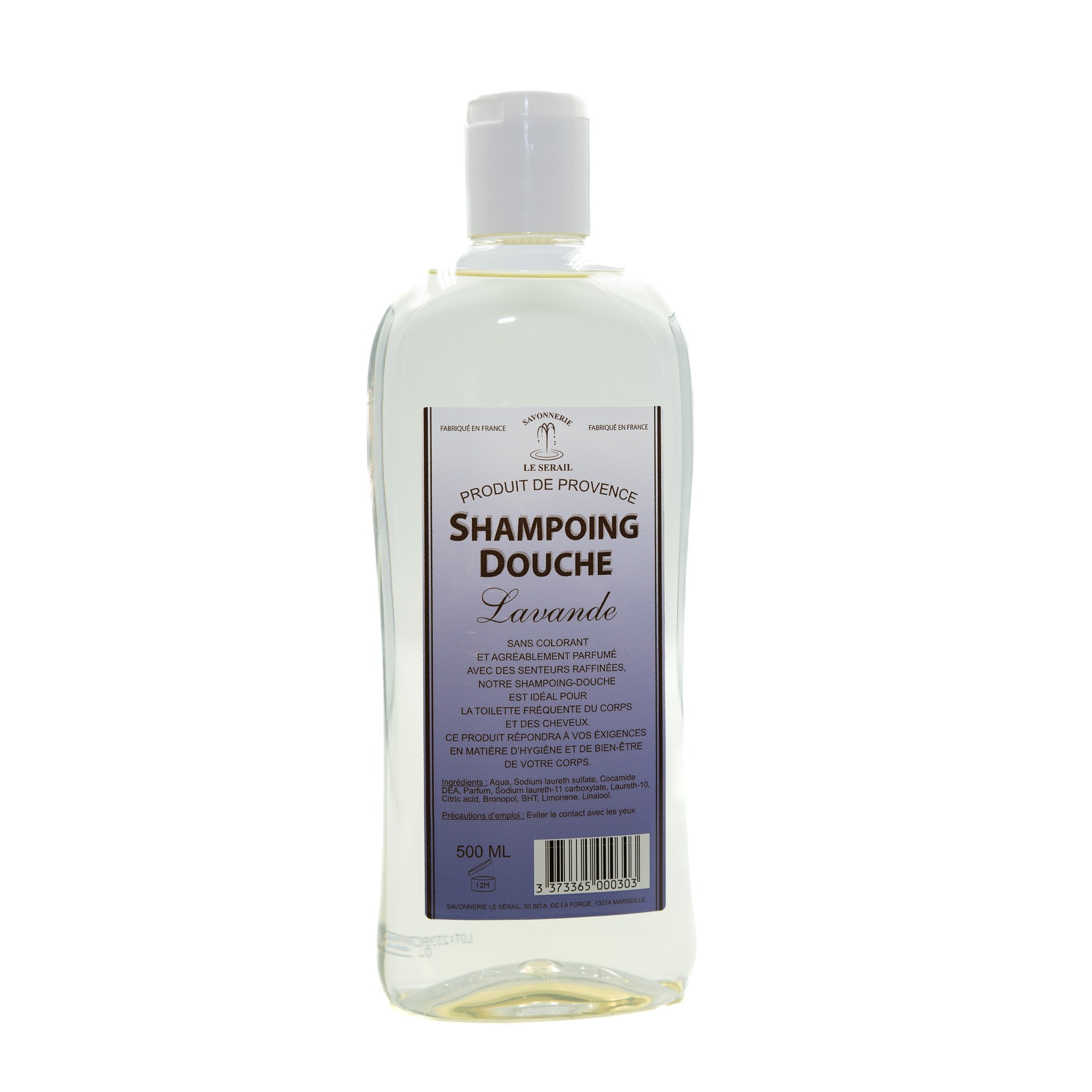 Shampoing douche Lavande Le Sérail 500 ml