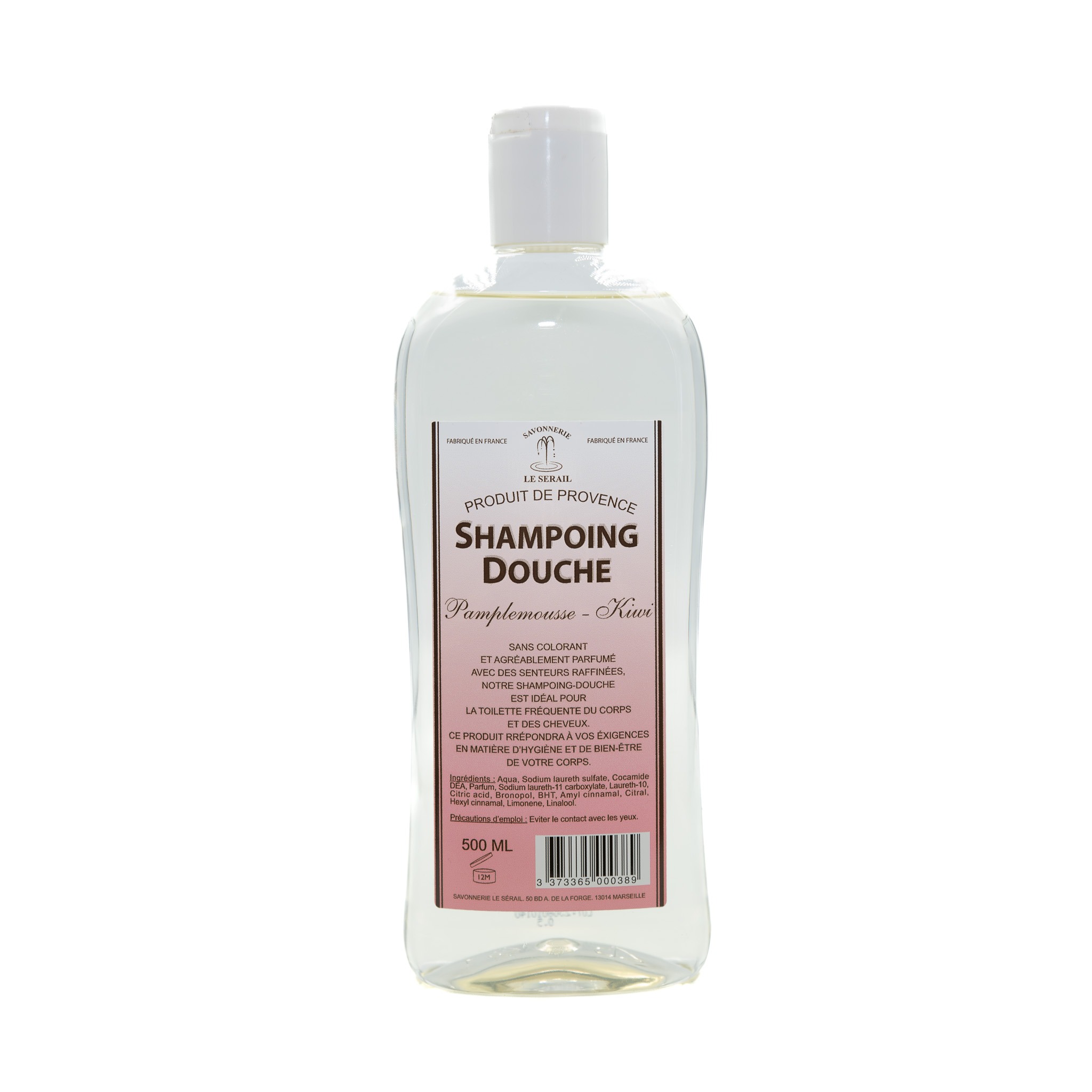 Shampoing douche Pamplemousse-Kiwi 500 ml
