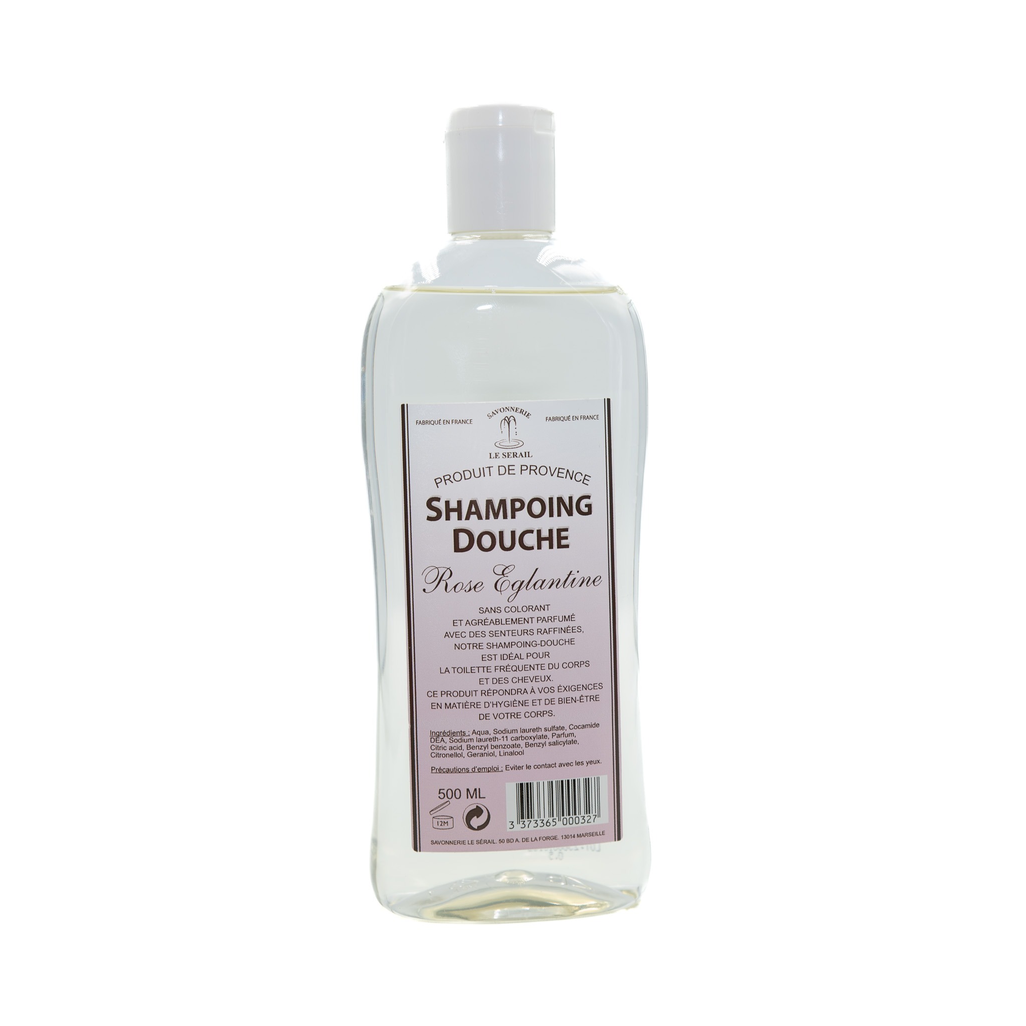 Shampoing douche Rose Eglantine Le Sérail 500 ml
